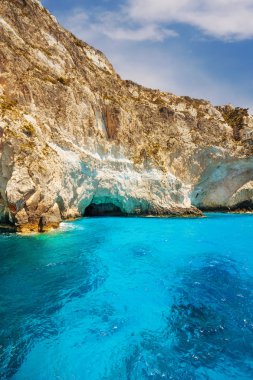 Keri mağaralar adada zakynthos, Yunanistan