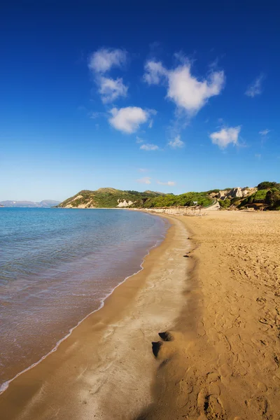 Gerakas beach (protected Caretta Caretta turtle nesting site) on Zakynthos island, Greece — Stock Photo, Image