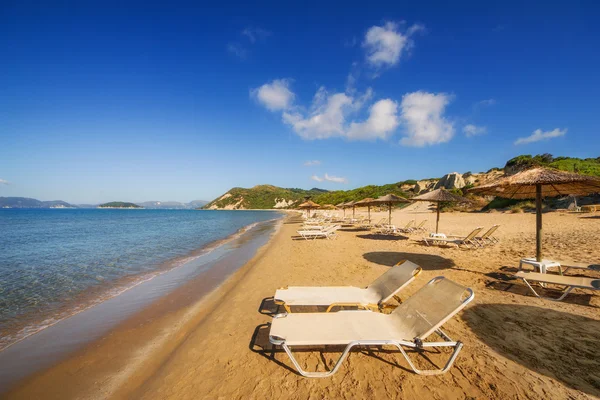 Gerakas beach (chronionych Caretta Caretta żółw miejsce lęgowe) na wyspie Zakynthos, Grecja — Zdjęcie stockowe