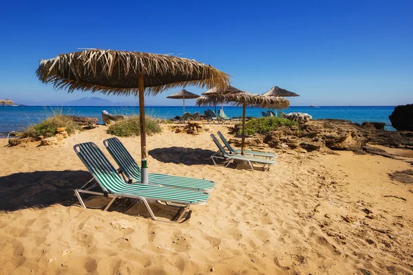 Porto Kaminia pláž na ostrově Zakynthos, Řecko — Stock fotografie