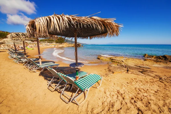 Porto Kaminia pláž na ostrově Zakynthos, Řecko — Stock fotografie