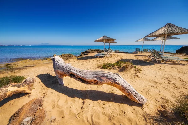 Playa de Porto Kaminia en la isla de Zakynthos, Grecia — Foto de Stock