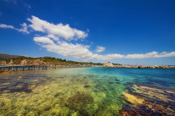 希腊扎金索斯岛拉加纳斯海滩的一部分 — 图库照片
