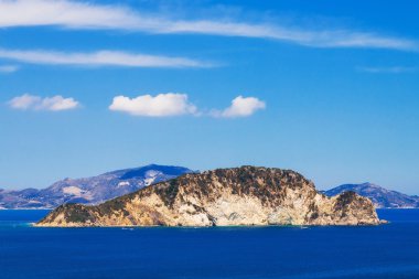 Marathonisi islet near Zakynthos, Greece clipart