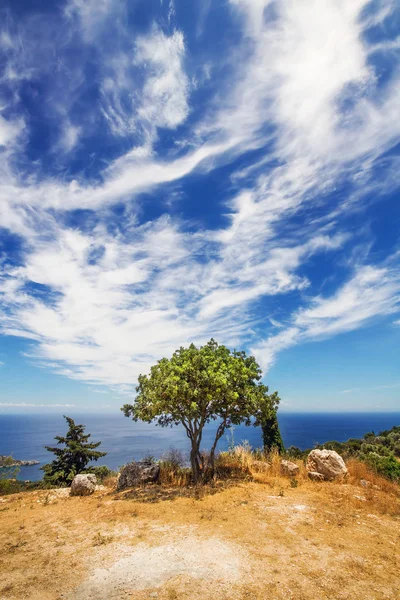 A view of Agios Nikolaos bay from Askos, Zakynthos island, Greece — Stock Photo, Image