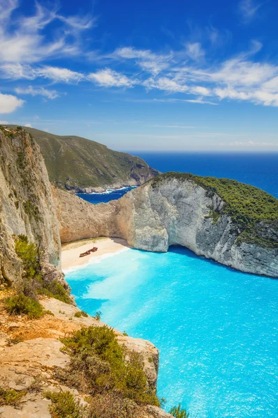 쟈 킨 토스 섬, 그리스 navagio 해변 — 스톡 사진