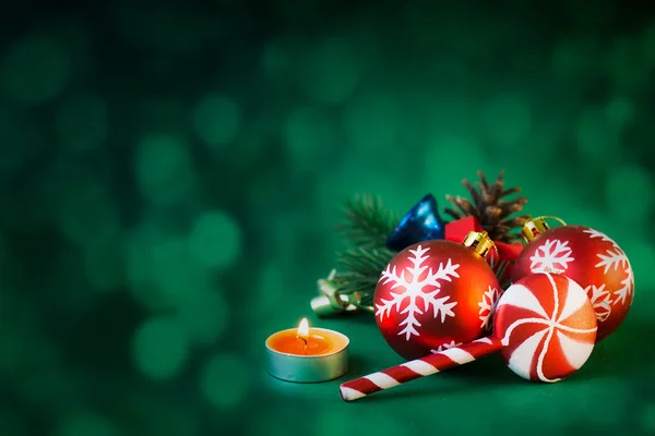 Christmas decoration on abstract background — Stock Photo, Image