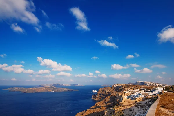 Early morning view of the Santorini caldera — Stock Photo, Image