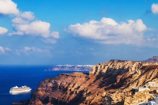 Vista mattutina della caldera di Santorini — Foto Stock