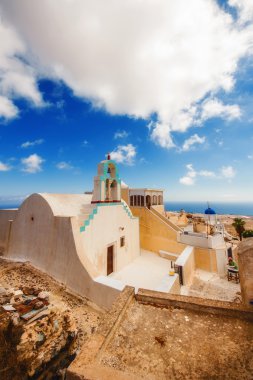 EXO Goniá köy mimarisi Santorini Island, Yunanistan