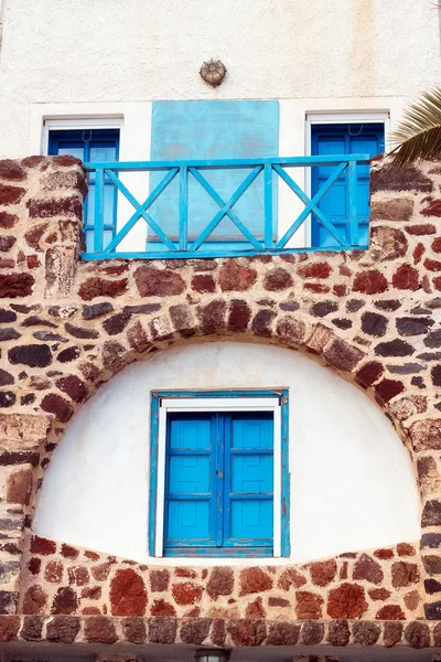 Architektur details in exo gonia village, santorini, griechenland — Stockfoto