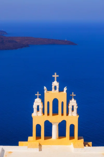 ギリシャ サントリーニ島カルデラを望むイメロヴィグリ村アーキテクチャの詳細 — ストック写真