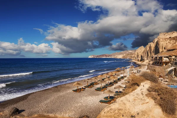 Eros beach on Santorini island, Greece — Stock Photo, Image