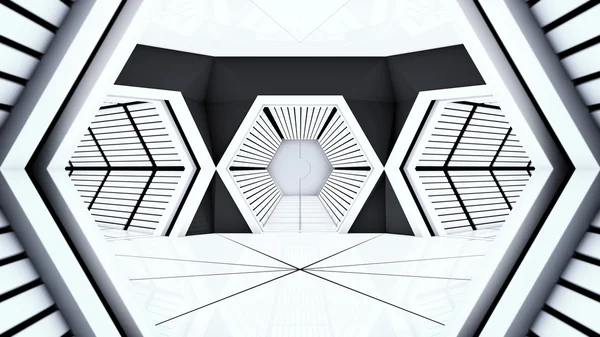 Uzay İstasyonu koridor tünelleri