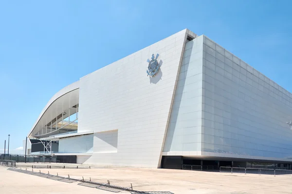 Стадион спортивного клуба Corinthians Paulista в Сан-Паулу, Бразилия — стоковое фото