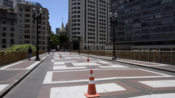 Viyadük Santa Efigenia, Sao Paulo, Brezilya — Stok video