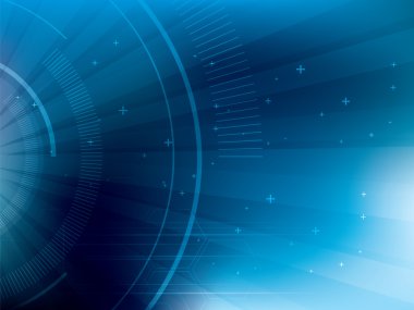 Teknoloji arka plan mavi fütüristik soyut.