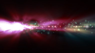 Arka plan bulanık parlak yeşil ve kırmızı ışıklar ile