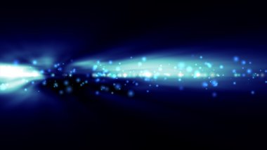 Arka plan bulanık parlak mavi ışıklar ile