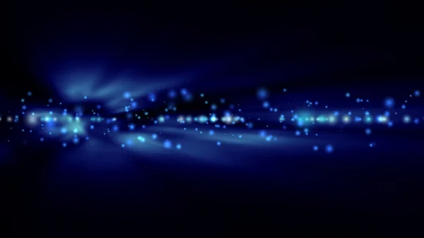 Fond avec des lumières bleues vives floues — Photo
