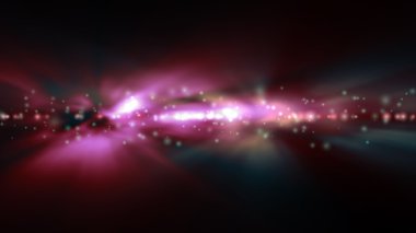 Arka plan bulanık parlak yeşil ve kırmızı ışıklar ile