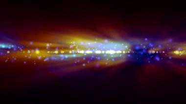 Arka plan bulanık parlak mavi ve turuncu ışıklar ile