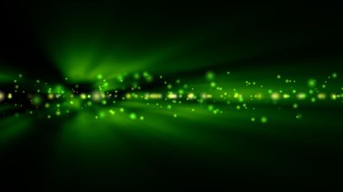 Arka plan bulanık parlak yeşil ışık yanarsa