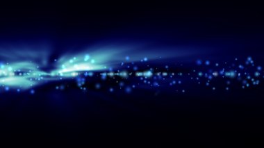 Arka plan bulanık parlak mavi ışıklar ile