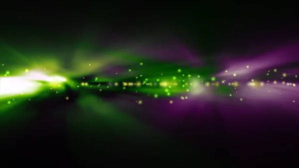 Яркие зеленые и фиолетовые огни размыты — стоковое фото