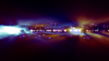 Arka plan bulanık parlak mavi ve turuncu ışıklar ile