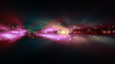 Arka plan bulanık parlak yeşil ve kırmızı ışıklar ile