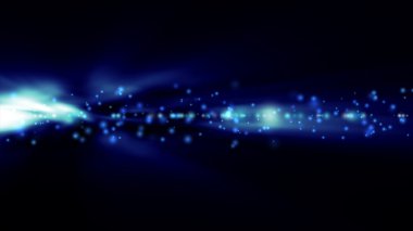 Arka plan bulanık parlak mavi ışıklar ile