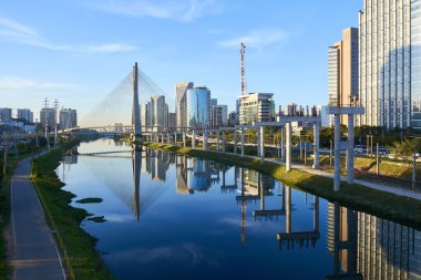 Sao Paulo Estaiada köprü Brezilya