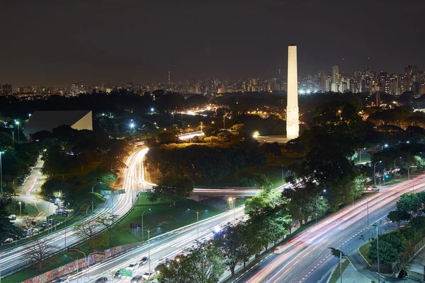 Sao Paulo city at night, Brazil — Stock Photo, Image