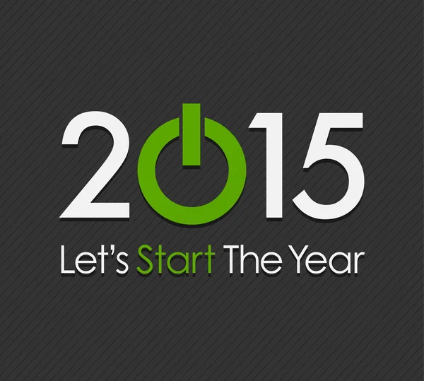 Yeni yıl 2015 başlatmak — Stok Vektör