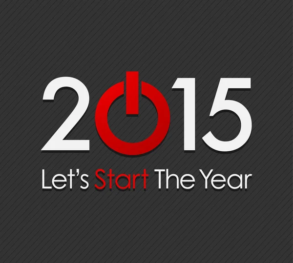 Let's Start The Year 2015 — Stock Vector