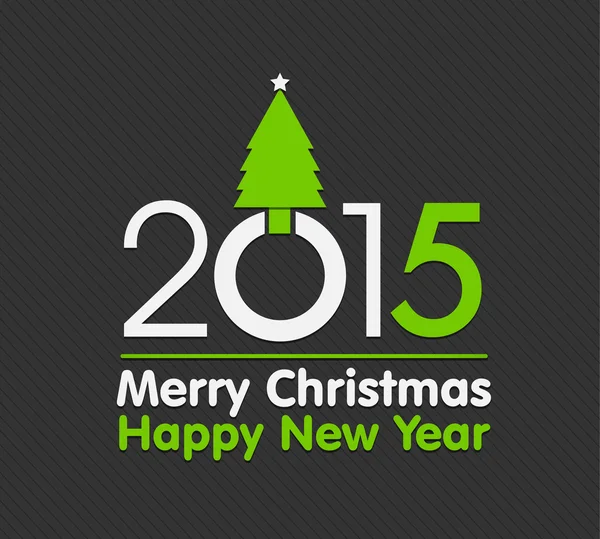 2015 juldesign julgran — Stock vektor