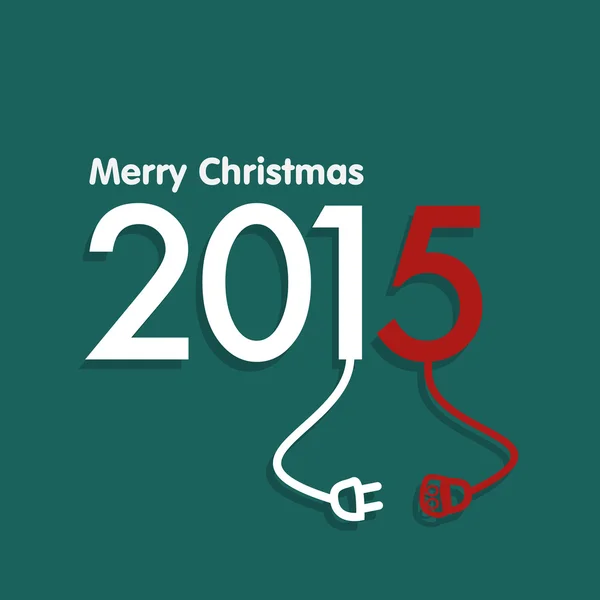 2015 Crăciun fericit — Vector de stoc