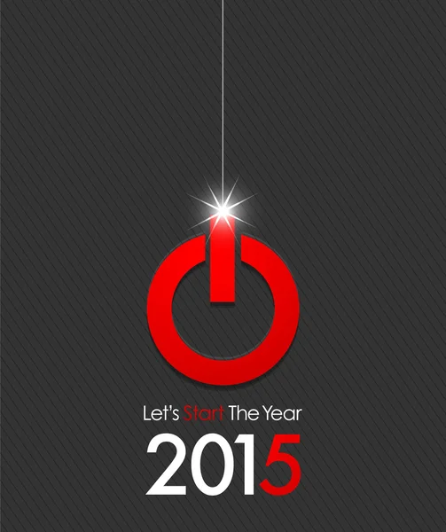 Zahájit šťastný nový rok 2015 Stock Ilustrace