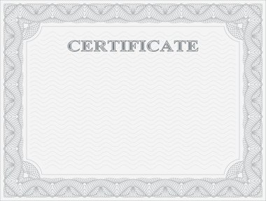 Yatay sertifika şablonu