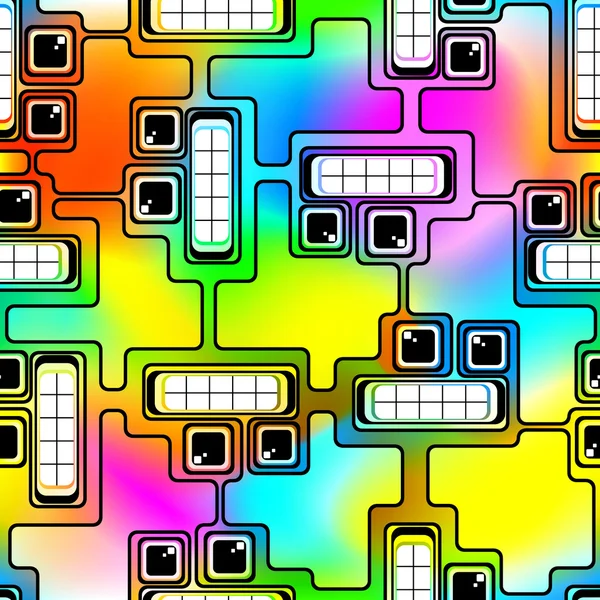 Motley robot senza soluzione di continuità — Vettoriale Stock