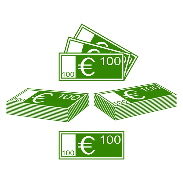 Conjunto de euros —  Vetores de Stock