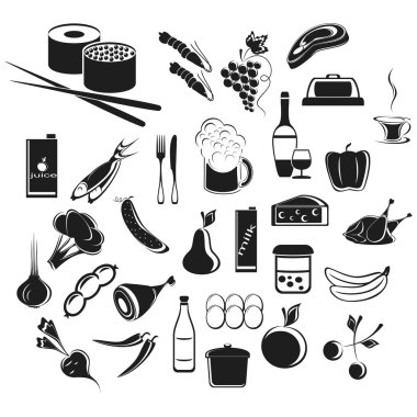 Simgeler yiyecek ve içecekler