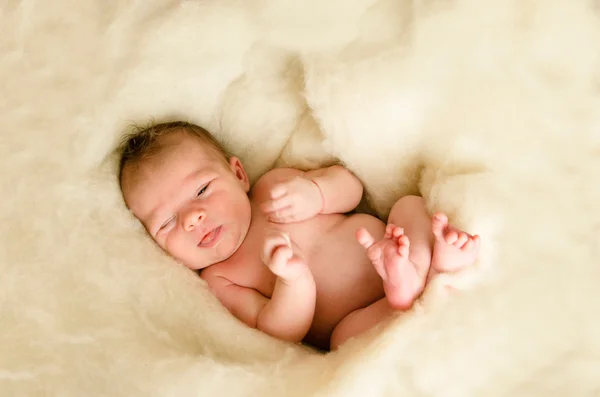 Bebé recién nacido durmiendo — Foto de Stock