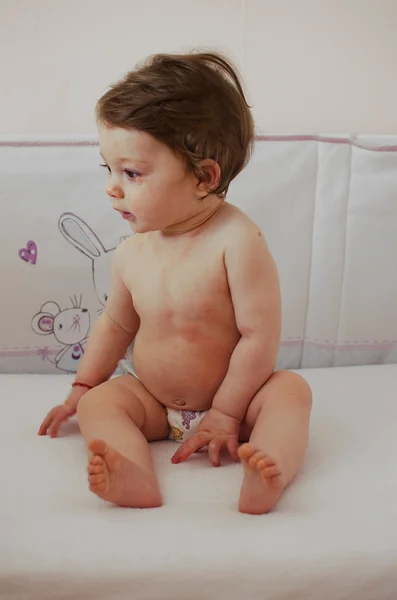 Roseola piel erupción infantil —  Fotos de Stock