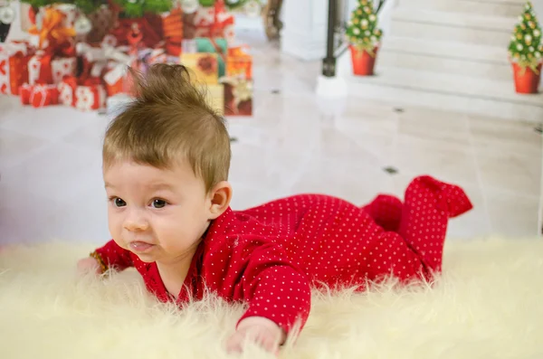 赤ちゃんの最初のクリスマス — ストック写真