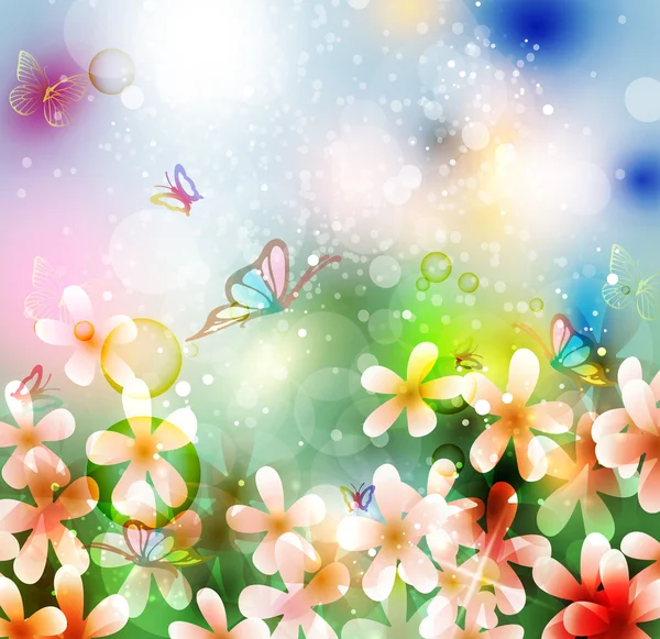 Artistic flower background Stock Vector Image by ©applea 11157458