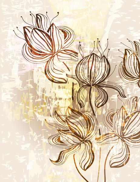 Vintage paisley ornement fond — Image vectorielle