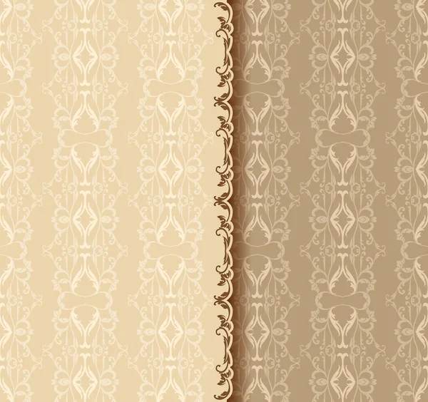 Vintage  wallpaper pattern background. — Stock Vector