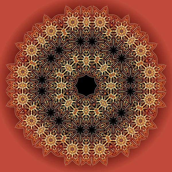 Sierlijke mehndi oude achtergrond — Stockvector